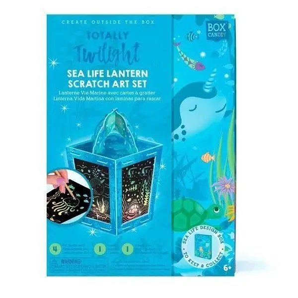 Zestaw kreatywny zdrapka Lampion Ocean - Box Candiy