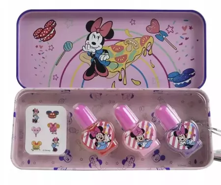 Zestaw lakierów met. etui Minnie Mouse - Markwins