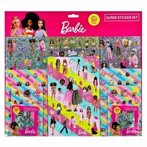 Zestaw naklejek Barbie 500szt - Cass film