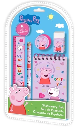 Zestaw piśmienniczy Peppa Pig 5 elementów PP17109 - Kids Euroswan