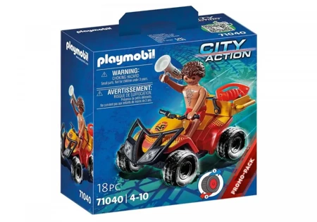 Zestaw z figurką City Action 71 040 Quad ratownika - Playmobil