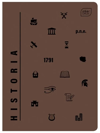 Zeszyt A5/60K kratka UV Historia (10szt) - INTERDRUK