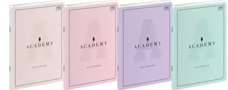 Zeszyt A5/60K linia Academy Pastel (10szt) - INTERDRUK