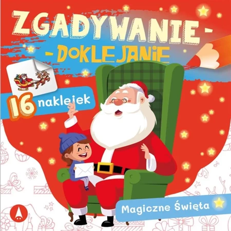 Zgadywanie-doklejanie. Magiczne święta - Sabina Grabias