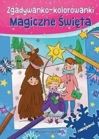 Zgadywanko-kolorowanki. Magiczne święta + naklejki - praca zbiorowa