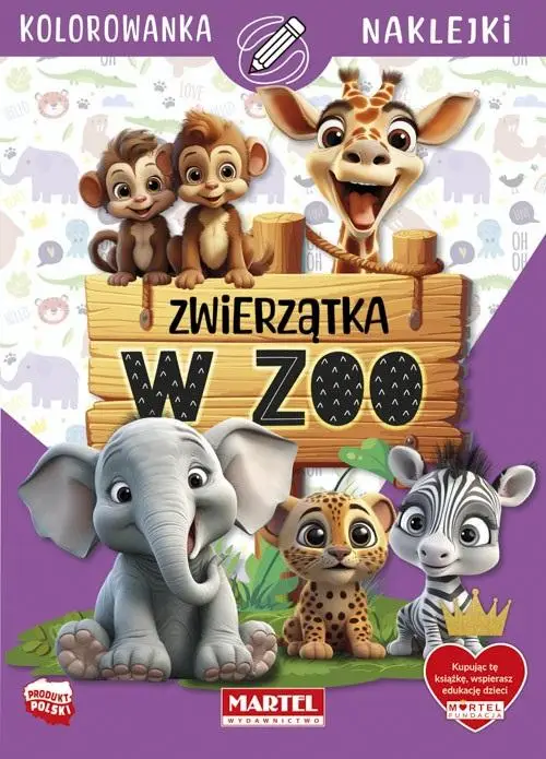 Zwierzątka w zoo z naklejkami - Katarzyna Salamon