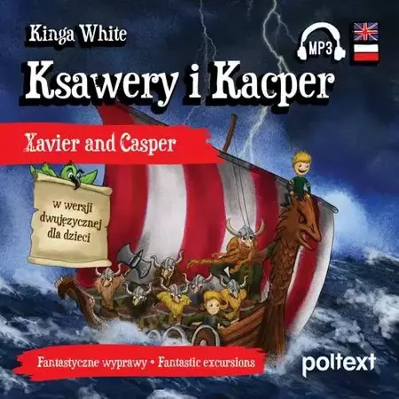 audiobook Ksawery i Kacper. Xavier and Casper w wersji dwujęzycznej dla dzieci - Kinga White