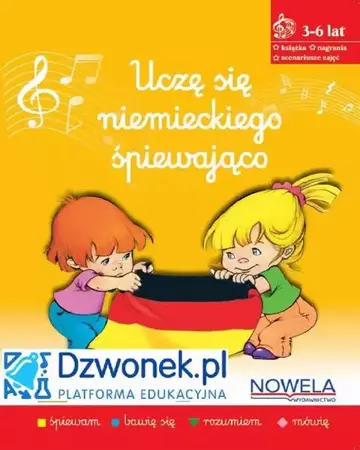 audiobook Uczę się niemieckiego śpiewająco. Ebook na platformie dzwonek.pl. Kurs języka niemieckiego dla dzieci od 3-6 lat. Kod dostępu - Jolanta Kamińska