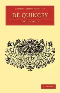 de Quincey - David Masson