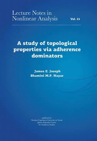 eBook A study of topological properties via adherence dominators - James Joseph E.