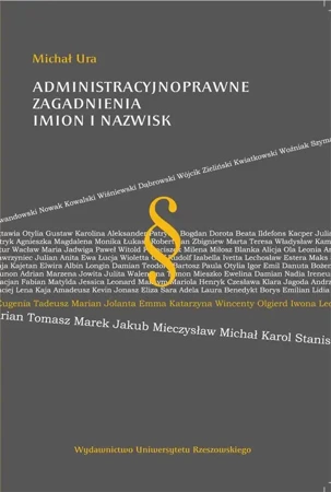 eBook Administracyjnoprawne zagadnienia imion i nazwisk - Michał Ura