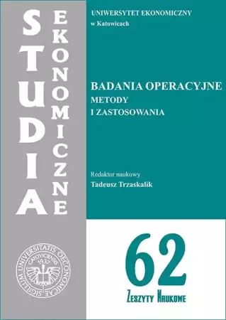 eBook Badania operacyjne. Metody i zastosowania. SE 62 - Tadeusz Trzaskalik