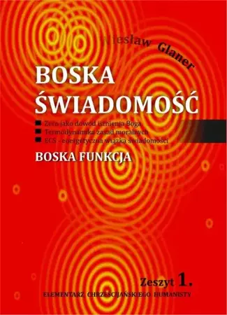 eBook Boska świadomość - Wiesław Glaner epub mobi