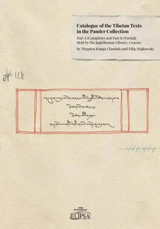 eBook Catalogue of the Tibetan Texts in the Pander Collection: Part A (complete) and Part B (Partial) - Thupten Kunga Chashab