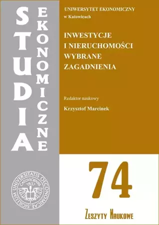 eBook Inwestycje i nieruchomości. Wybrane zagadnienia. SE 74 - Krzysztof Marcinek