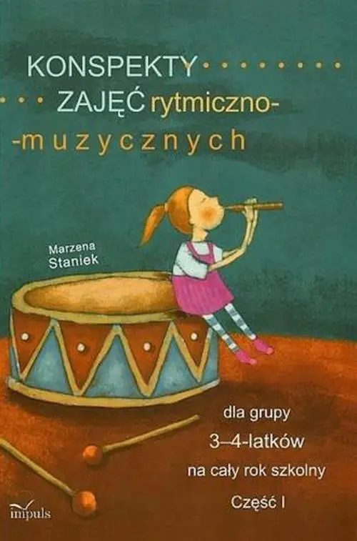 eBook Konspekty zajęć rytmiczno-muzycznych dla grupy 3-4-latków na cały rok szkolny - Marzena Staniek epub mobi