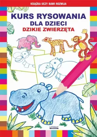 eBook Kurs rysowania dla dzieci. Dzikie zwierzęta - Krystian Pruchnicki