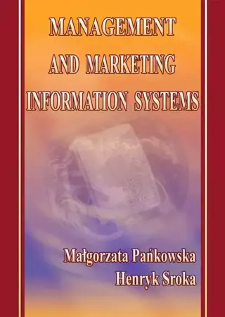 eBook Management and marketing information systems - Małgorzata Pańkowska