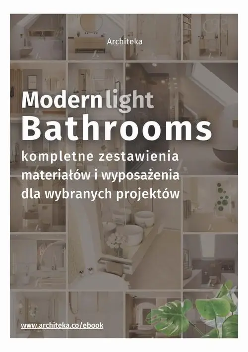 eBook Nowoczesna, jasna łazienka - przydatne rozwiązania. Katalog z zestawieniami materiałów i wyposażenia. - Ewa Kielek mobi epub