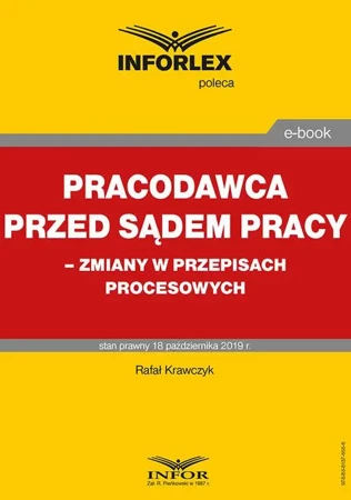 eBook Pracodawca przed sądem pracy – zmiany w przepisach procesowych - Rafał Krawczyk