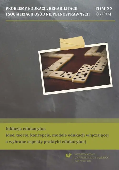 eBook „Problemy Edukacji, Rehabilitacji i Socjalizacji Osób Niepełnosprawnych”. T. 22, nr 1/2016 - Magdalena Bełza