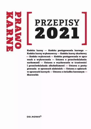 eBook Przepisy 2021 Prawo karne sierpień 2021 - Agnieszka Kaszok