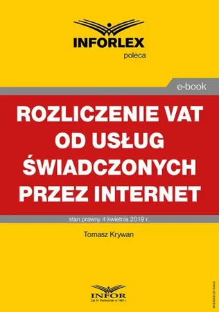 eBook Rozliczanie VAT od usług świadczonych przez Internet - Tomasz Krywan