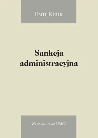 eBook Sankcja administracyjna - Emil Kruk