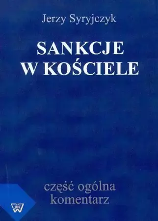 eBook Sankcje w kościele - Jerzy Syryjczyk