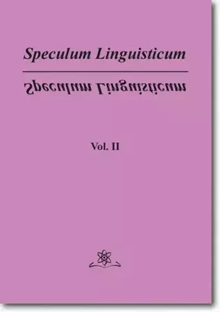 eBook Speculum Linguisticum Vol. 2 - Jan Wawrzyńczyk