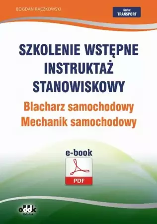 eBook Szkolenie wstępne Instruktaż stanowiskowy Blacharz samochodowy. Mechanik samochodowy - Bogdan Rączkowski