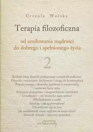 eBook Terapia filozoficzna 2 - Urszula Wolska