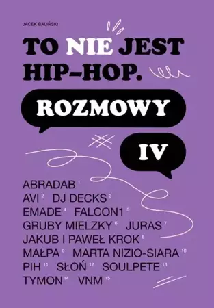 eBook To nie jest hip-hop. Rozmowy IV - Jacek Baliński mobi epub