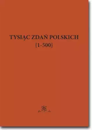 eBook Tysiąc zdań polskich {1-500} - Jan Wawrzyńczyk