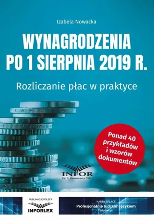 eBook Wynagrodzenia 2019 po 1 sierpnia 2019 r. - Izabela Nowacka