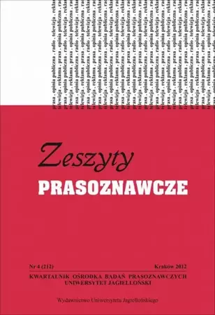 eBook Zeszyty Prasoznawcze Nr 4 (212) 2012 - Wojciech Kajtoch