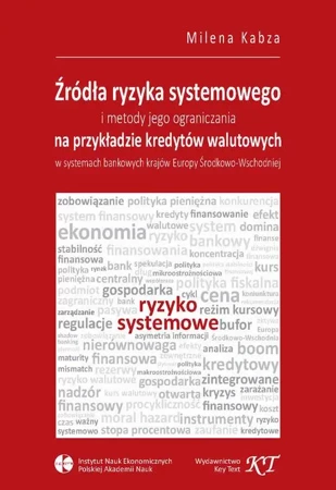 eBook Źródła ryzyka systemowego i metody jego ograniczania na przykładzie kredytów walutowych w systemach bankowych krajów Europy Środkowo-Wschodniej - Milena Kabza