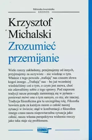 eBook Zrozumieć przemijanie - Krzysztof Michalski mobi epub
